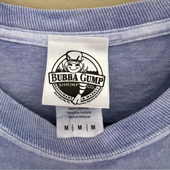 ⚪️GILDAN: Women’s size M, blue/white ombre, Bubba Gump Shrimp long sleeve shirt. - Picture 2 of 10